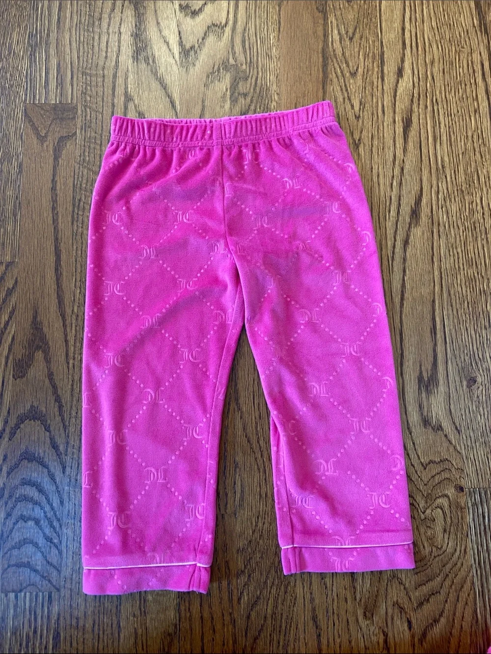 Juicy Couture Hot Pink Kids Velour Pajama Set, 3T, NWT